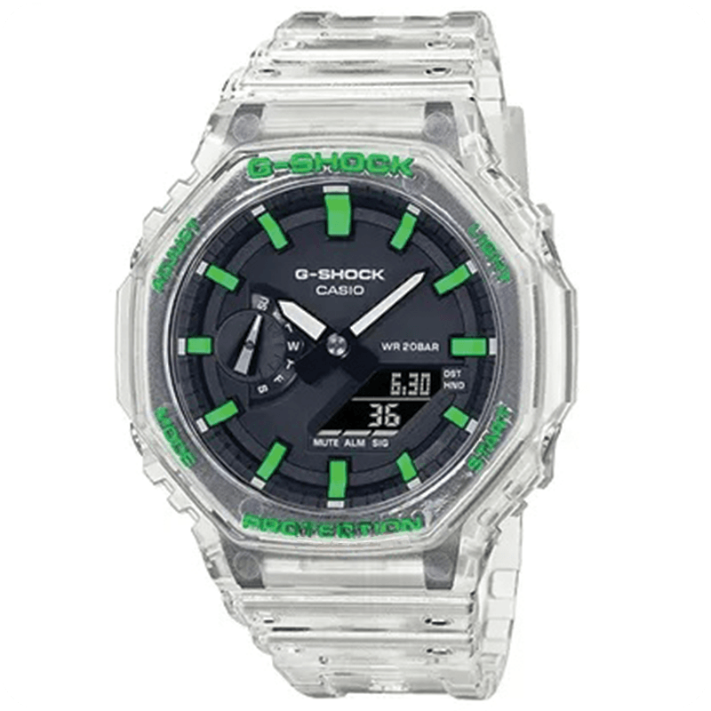 ساعت کاسیو جی شاک مدل GA-2100 Jelly Green